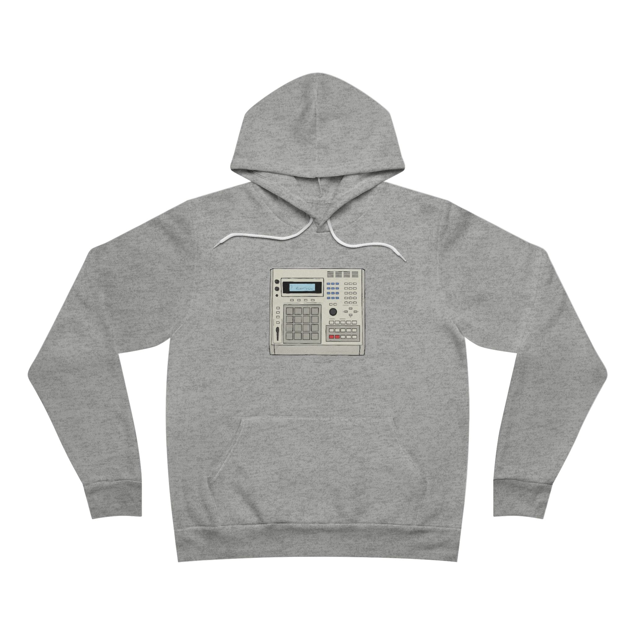 Vintage Drum Machine — Gray Hoodie