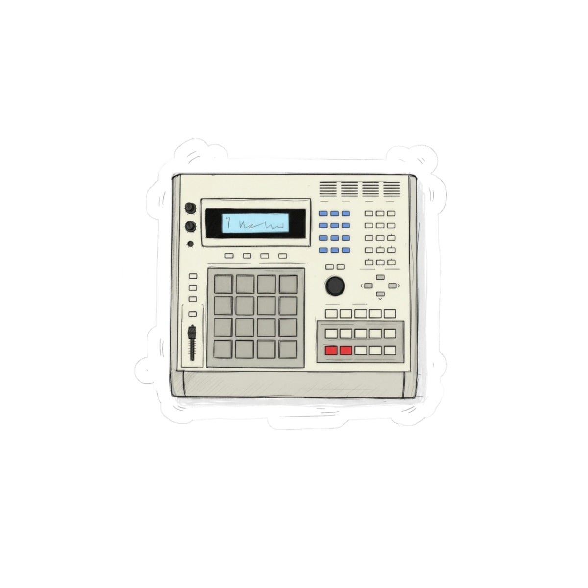 Vintage Drum Machine — Sticker