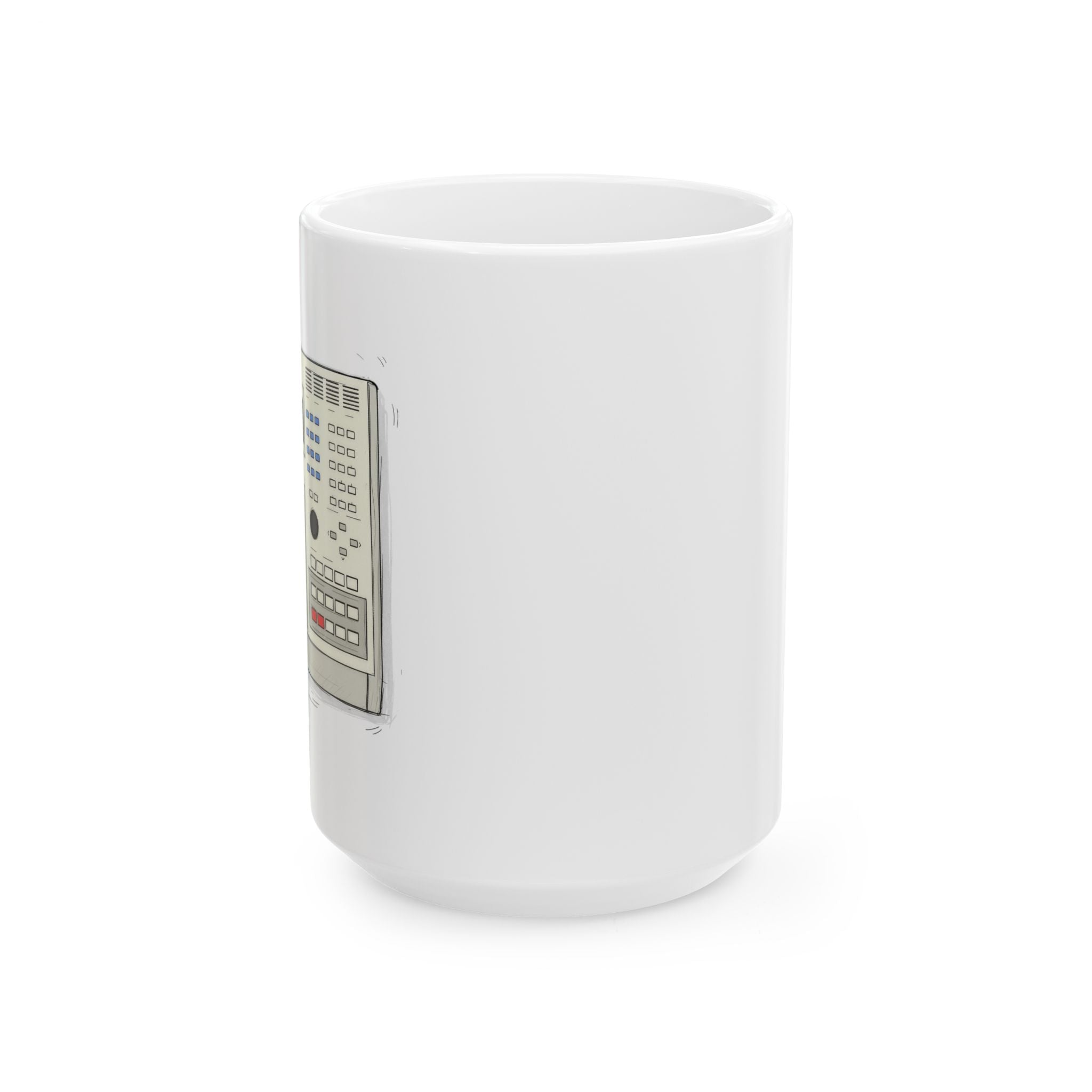 Vintage Drum Machine Coffee Mug – Retro Sampler & Beatmaker Gift for Music Producers