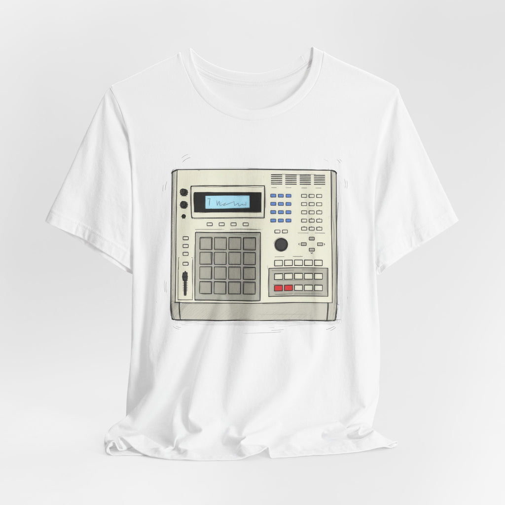 Vintage Drum Machine — White Tee